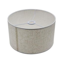 Abat - jour, abat - jour en tissu pour lampes de table et Lampadaires, Lin naturel, (Blanc brun)