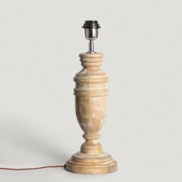 Iluzzia - Pied de lampe à poser en bois Hausa Bois - Bois