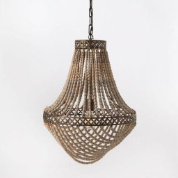Amadeus - Lustre Victoria grand modèle 48 cm - Marron