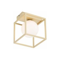 Aniek - Plafonnier Design - 1 lumière - l 16 cm - Doré/Laiton - Design - Éclairage intérieur