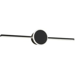 Applique murale de salle de bain APP850-1W tour noir 80CM led 1-POINTS de lumière 81X8X10CM - noir