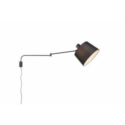 Applique Déportée Baldo Noir Mat 1x40W E27 - Noir