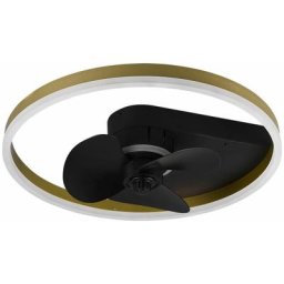 Ventilateur de plafond avec éclairage et télécommande silencieux chambre plafonnier led dimmable,