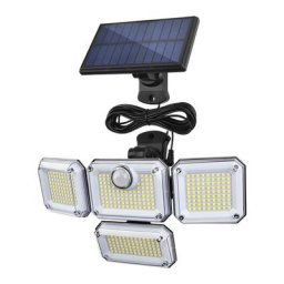 Lampe solaire, extérieur, projecteur solaire, étanche IP65, pour jardin, garage, rue, terrasse,