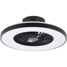Led Ventilateur de plafond avec lampe à intensité variable 'Orligo' en métal pour salon & salle à