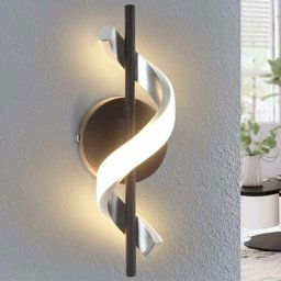 Applique murale led pour intérieur - Éclairage moderne - Design en forme de vagues - 3000 k - Blanc