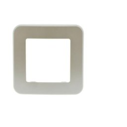 Barcelona Led - Cadre simple interrupteur/prise encastrable Ivoire - Ivoire
