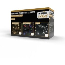 Guirlande lumineuse grappe blanc froid - blanc froid