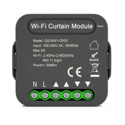 Module Interrupteur Volet Roulant Connecté WiFi - Noir Silumen Noir