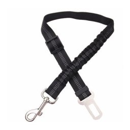 1 Voiture Ceinture de Securite pour Chien, avec Absorption des Chocs et Mousqueton Elastique