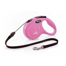 Laisse New Classic m Cord 5 m pink Flexi CL20C5-251-P-20 - Rose