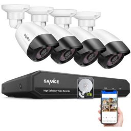 8 canaux 5MP Super hd filaire dvr Système de caméra de sécurité pour entreprise à domicile Vision