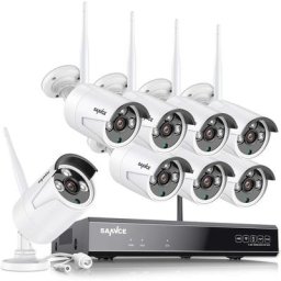 8CH 5MP Kit de Vidéosurveillance sans Fil nvr Enregistreur No hdd avec 8 ip Caméra 3MP Caméra ip de