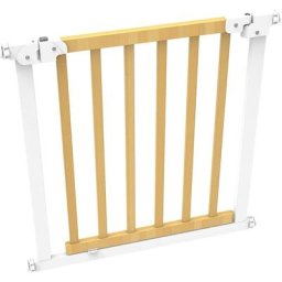 Barrière pour bébé en bois blanc