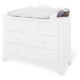 Commode à langer 'Pino' large - blanc - Pinolino