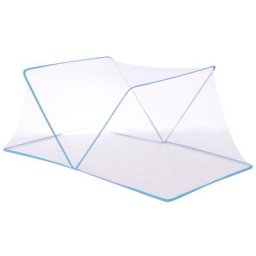 Tente de voyage portable pliable pour nouveau-né pour bébé avec moustiquaire pour bébé (bleu)