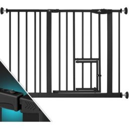 Kidiz® Barrière de sécurité Barrière Barrière d'escalier Barrière pour enfants avec porte pour