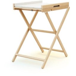AT4 - Table à langer pliante essentiel - Hêtre verni