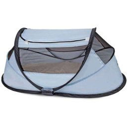 Lit d'enfant de voyage escamotable avec moustiquaire Bleu ciel DERYAN - Bleu