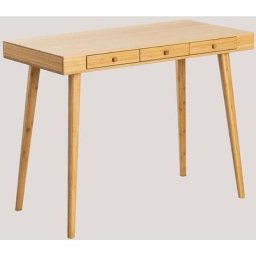 Bureau en bambou Takeo Sklum naturel - naturel