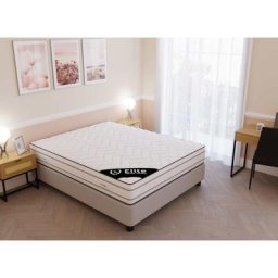 Matelas mémoire de forme 140 x 190 cm épaisseur 25 cm - blanc