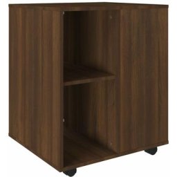 Vidaxl - Armoire roulante Chêne marron 60x53x72 cm Bois d'ingénierie Chêne marron