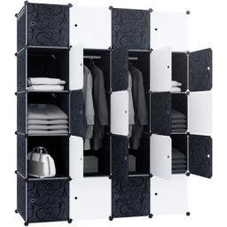 AUFUN DIY Armoire Portable, Armoire combinée modulaire, Armoire Pliante, Cube de Rangement idéal