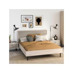 Lit 140x190/200 Chêne clair - gonsai - l 148 x l 212.5 x h 94 cm - Bois