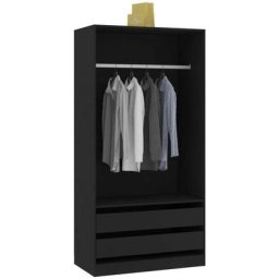 Garde-robe Noir 100x50x200 cm