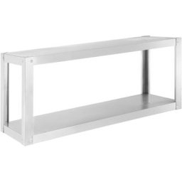 Royal Catering - Etagere Murale Double 120 x 38 Cm Inox Restauration 2 Tablettes Plateaux 60 Kg