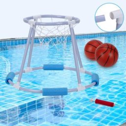 Jouets de piscine Football But Jeu de basket-ball Jeu de basket-ball Tapis de natation - bleu