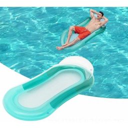 Ontway - Hamac flottant à eau, chaise longue gonflable pour piscine, lit gonflable pour l'été,