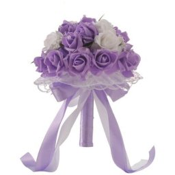 Cristal Roses Demoiselle D'honneur Mariage Bouquet De Mariée Fleurs De Soie Artificielles