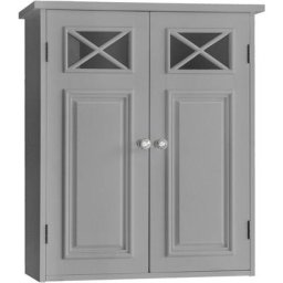 Armoire Murale Pour Salle De Bain Dawson Avec 2 Portes, Gris EHF-6810G - Gris - Teamson Home