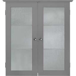 Teamson Home - Placard mural de salle de bain armoire de rangement gris Connor EHF-581G - Gris