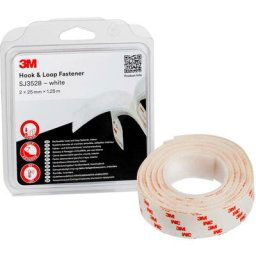 SJ352B Bande auto-agrippante à coller (l x l) 1.25 m x 25 mm blanc 1 pc(s) - blanc - 3M