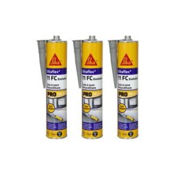 Sika - Lot de 3 colles mastic flex 11 fc Evolution - Blanc - 260g - Blanc
