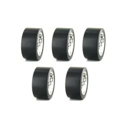 Lot de 5 rubans adhésifs vinyle 3M Noir - 50mm - 764N-50 - Noir