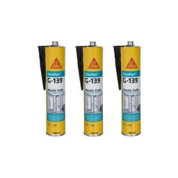 Sika - Lot de 3 mastic-colle à prise rapide flex g 139 - Noir - 300ml - Noir