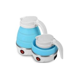 Bouilloire électrique pliable, mini bouilloire électrique pliable en silicone de voyage de 0,6 l