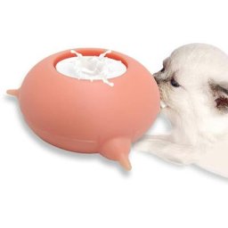 Pet Silicone Doggie Cat Feeder Pet Lait Silicone Bol Feeder avec 3 Mamelons pour Nouveau-Né Animaux