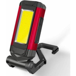 Puissante lampe de travail led rechargeable, torche de travail portable pliable avec lumière rouge,