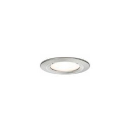 Paulmann - Spot encastré led Nova - GU10 - Acier - 6,5W - 2700K - IP44 - Avec ampoule - Gris /