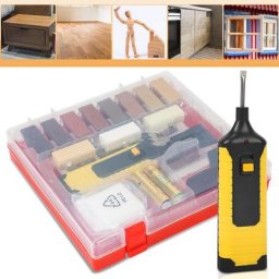 VINGO kit réparation carrelage, kit reparation parquet stratifié de 17 pièces pour surfaces