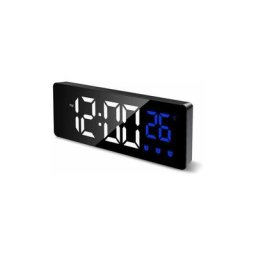 Réveil numérique, réveil miroir silencieux led electronic Clock Étudiant trois groupes réveil tête