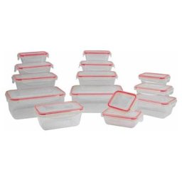 Ensemble de boite de conservation 14 pièces Classbach C-FHD4009K - Transparent/Rouge
