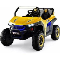 Voiture Électrique Enfants 3-8 Ans 2 Portes avec Télécommande 2,4G, Lumières et Musique, 12V Quad