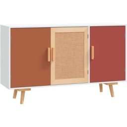 Buffet blanc 105x30x65,5 cm bois d'ingénierie Vidaxl White