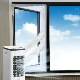 Kit Calfeutrage Climatiseur Mobile Porte Fenetre 300cm, pour Climatiseurs, Sèche-linge et
