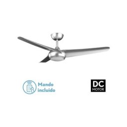 Ventilateur Dc Patras 24w Argent 3 Pales 131.2d 6 Vitesses 3 Couleurs 2424lm avec télécommande,